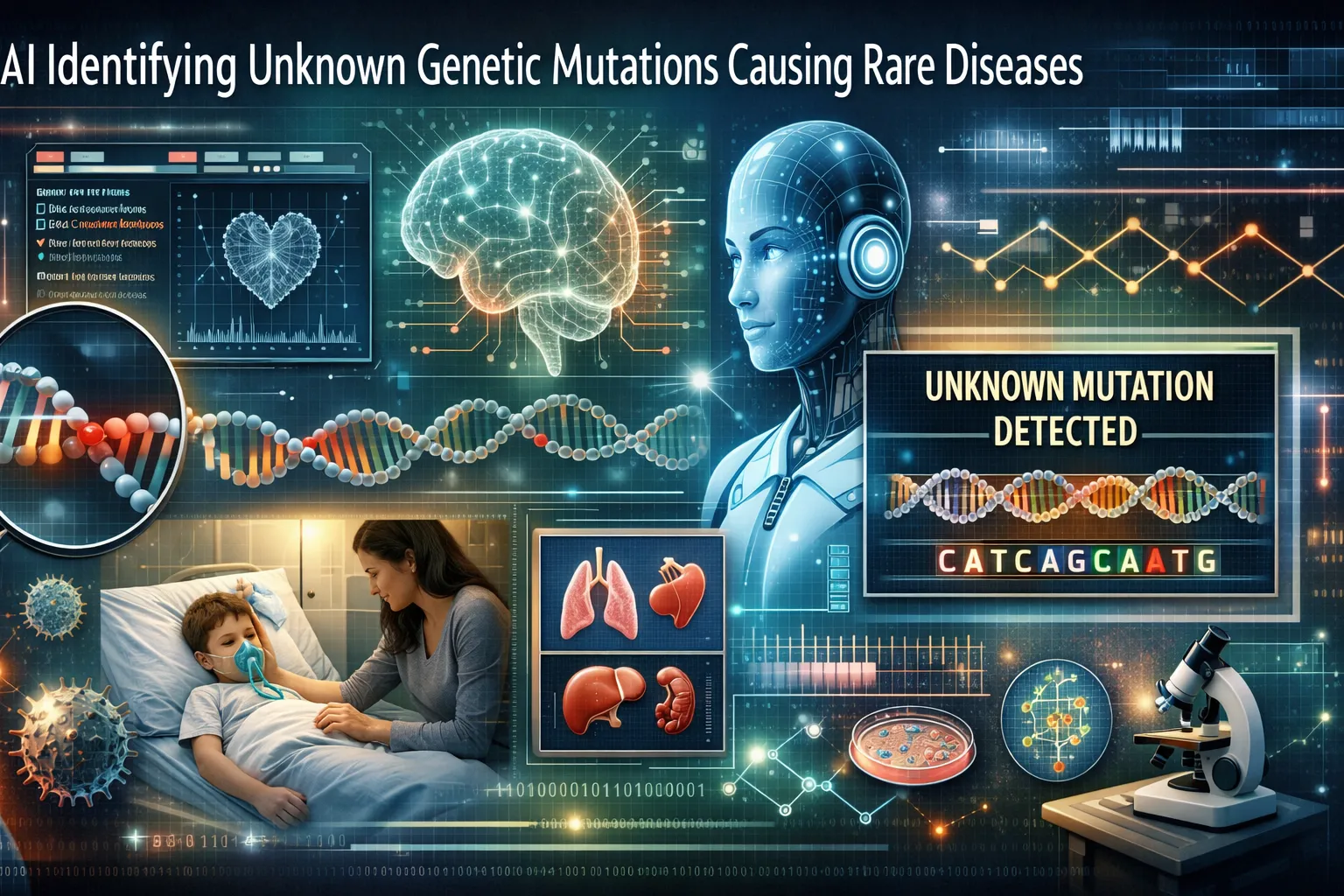AI Identifying Unknown Genetic Mutations Causing Rare Diseases