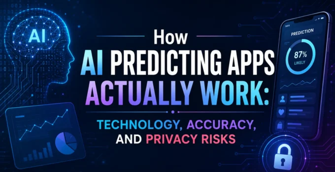 How AI Predicting Apps Actually Work: Technology, Accuracy, and Privacy Risks