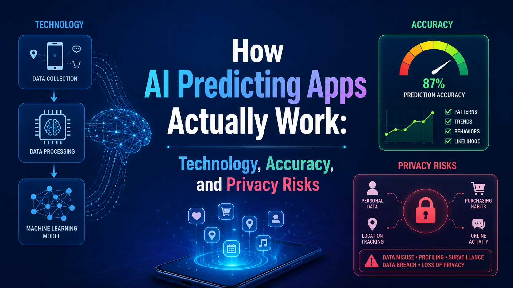 How AI Predicting Apps Actually Work: Technology, Accuracy, and Privacy Risks