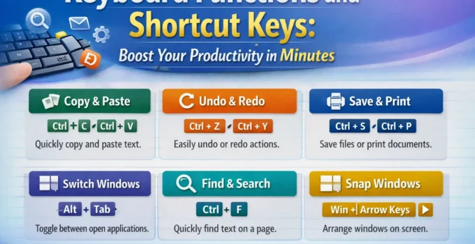 Keyboard Functions and Shortcut Keys: Boost Your Productivity in Minutes