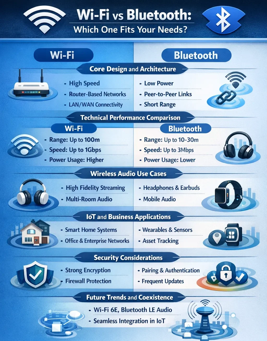 Wi-Fi vs Bluetooth: Which One Fits Your Needs?