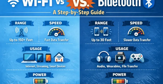 Wi-Fi vs Bluetooth: A Step-by-Step Guide