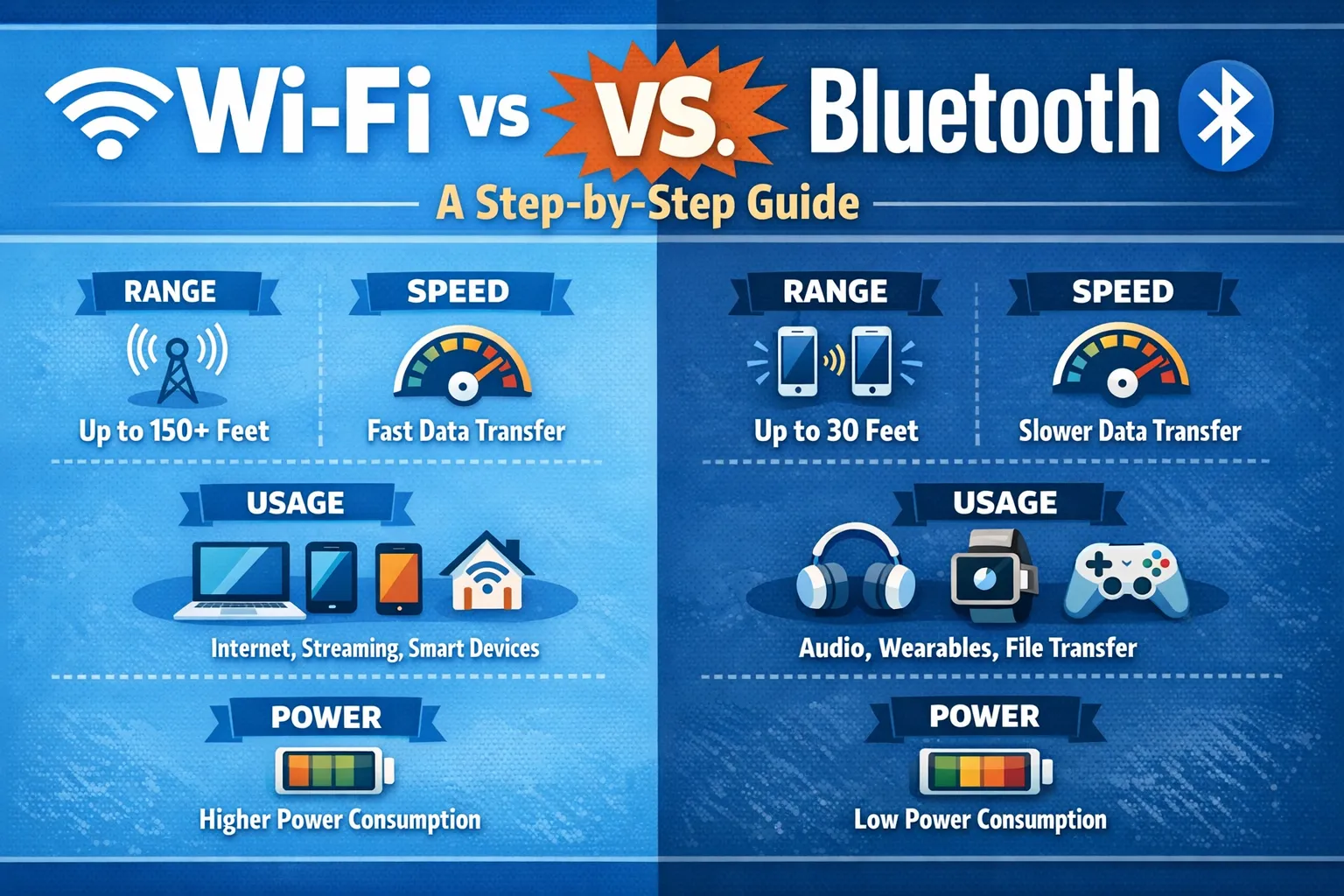 Wi-Fi vs Bluetooth: A Step-by-Step Guide