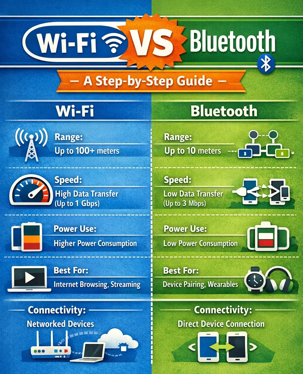 Wi-Fi vs Bluetooth: A Step-by-Step Guide
