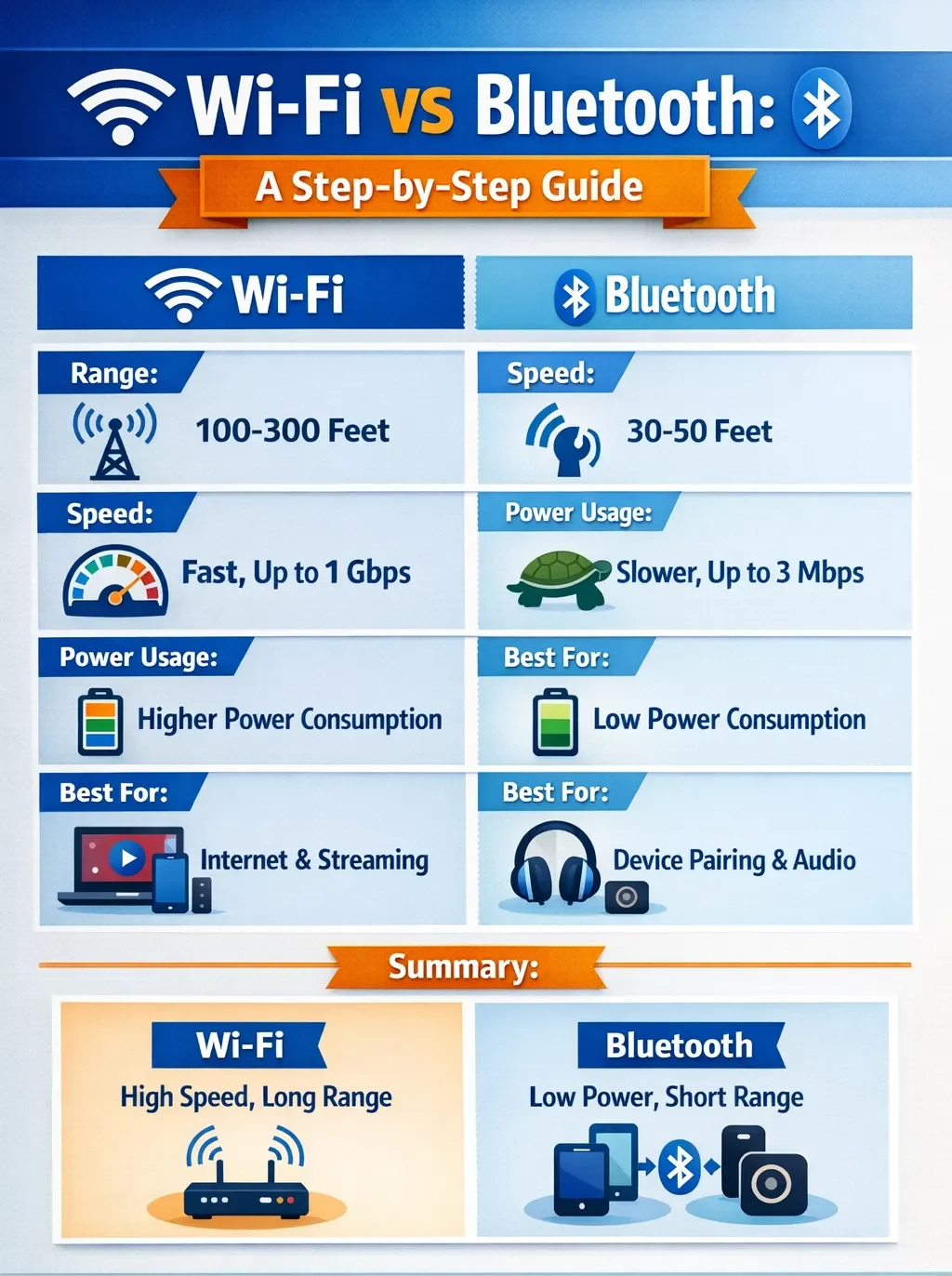 Wi-Fi vs Bluetooth: A Step-by-Step Guide