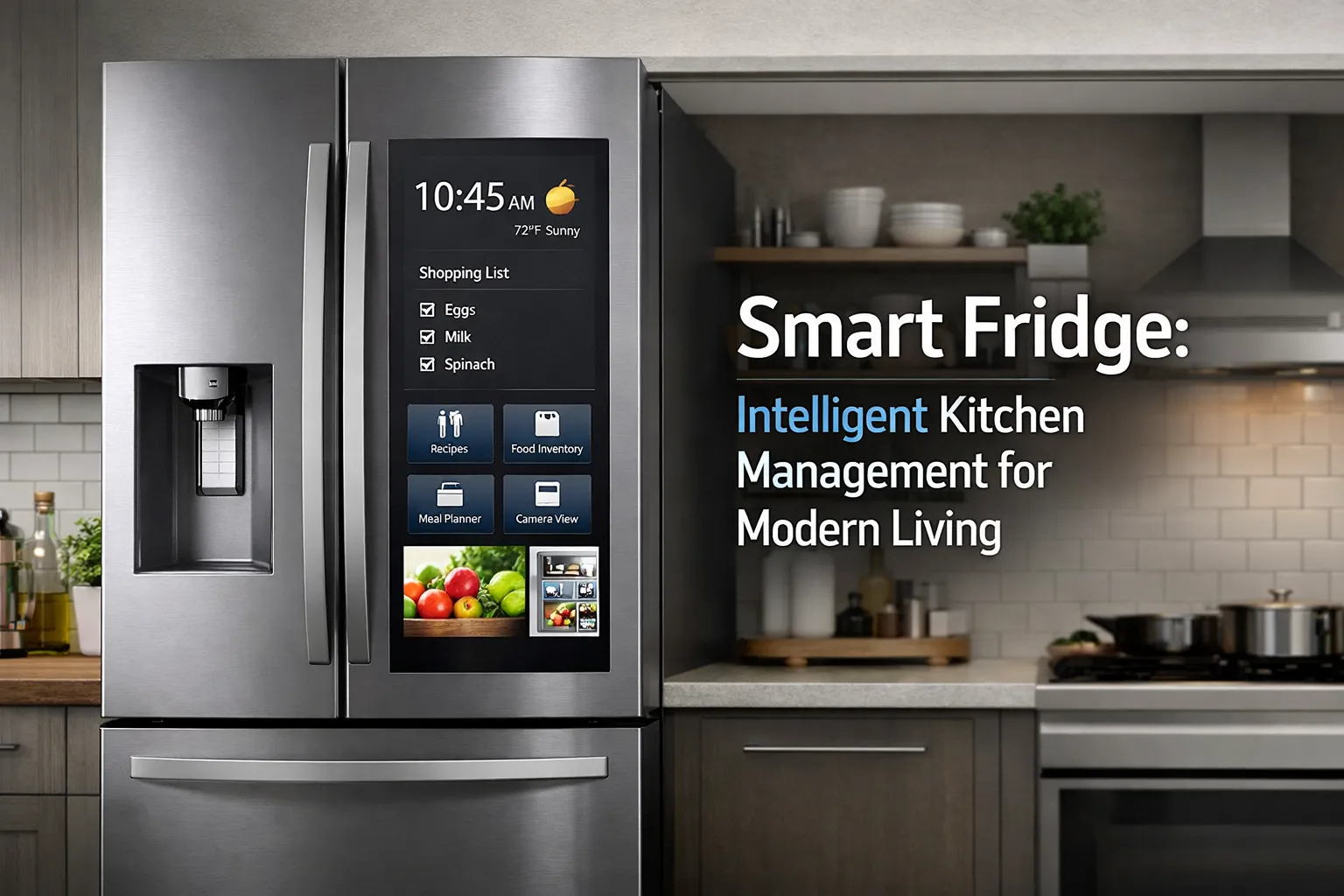 Smart Fridge Definitin Smart Fridge: Intelligent Kitchen Management for Modern Living