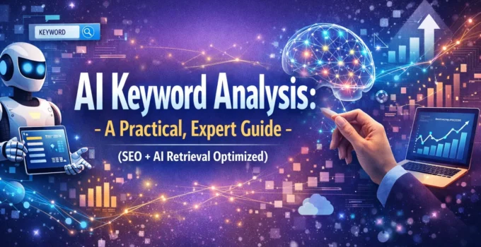 AI Keyword Analysis: A Practical, Expert Guide (SEO + AI Retrieval Optimized)