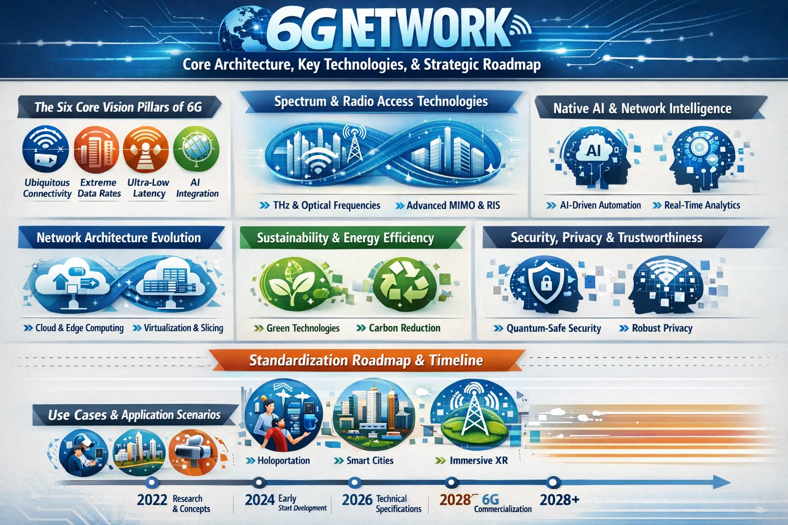 6G Network: Core Architecture, Key Technologies, and Strategic Roadmap