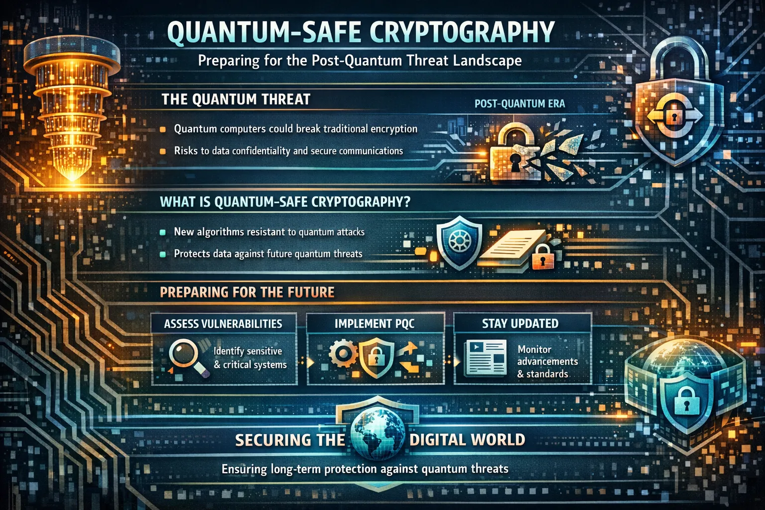 Quantum-safe Cryptography: Preparing for the Post-Quantum Threat Landscape
