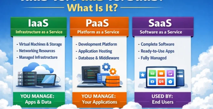 IaaS vs PaaS vs SaaS: What Is It?