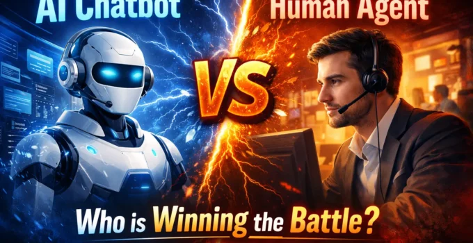 AI Chatbot vs Human Agent: Who is Winning the Battle?