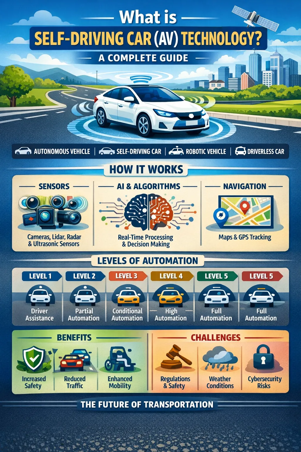 What is Self-Driving Car (AV) Technology? A Complete Guide