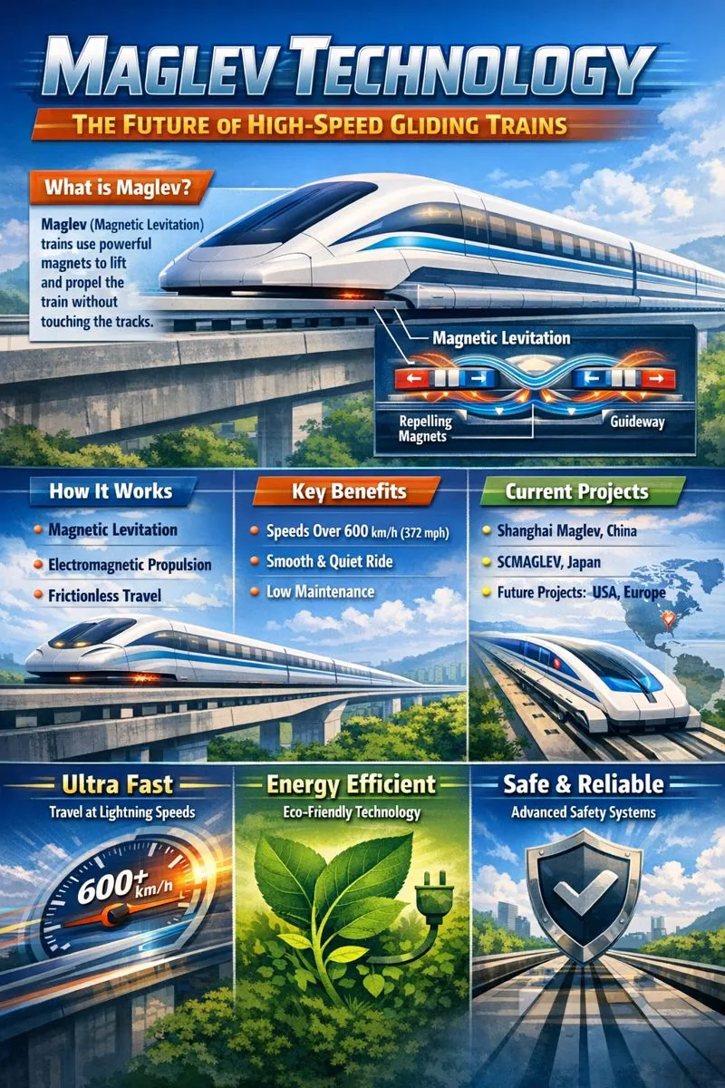 Maglev Technology: The Future of High-Speed Gliding Trains
