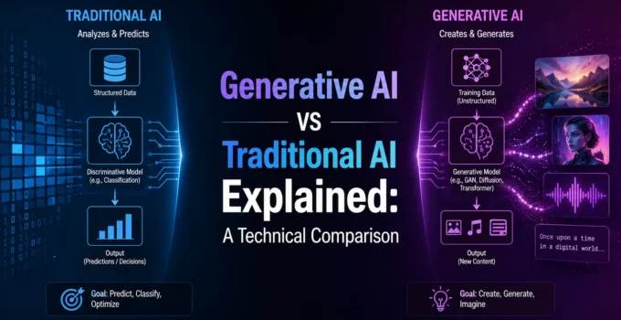 Generative AI vs Traditional AI: A Technical Comparison