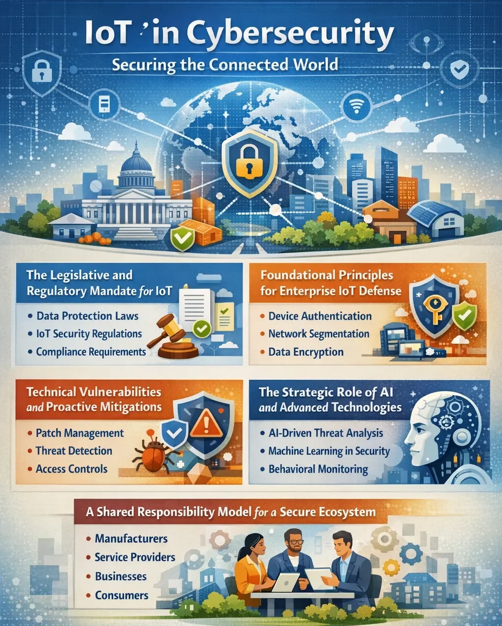 IoT in Cybersecurity: Securing the Connected World