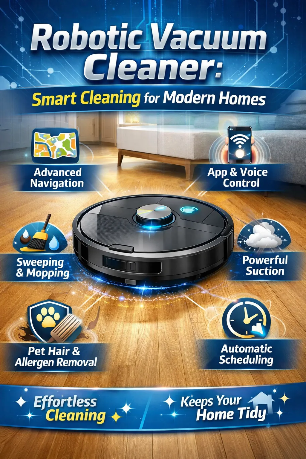Robotic Vacuum Cleaner: Smart Cleaning for Modern Homes