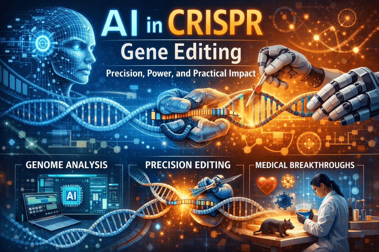 AI in CRISPR Gene Editing: Precision, Power, and Practical Impact