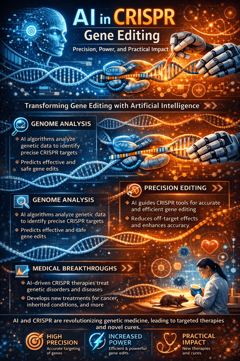 AI in CRISPR Gene Editing: Precision, Power, and Practical Impact