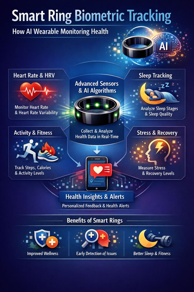 Smart Ring Biometric Tracking: How AI Wearables Monitor Health  