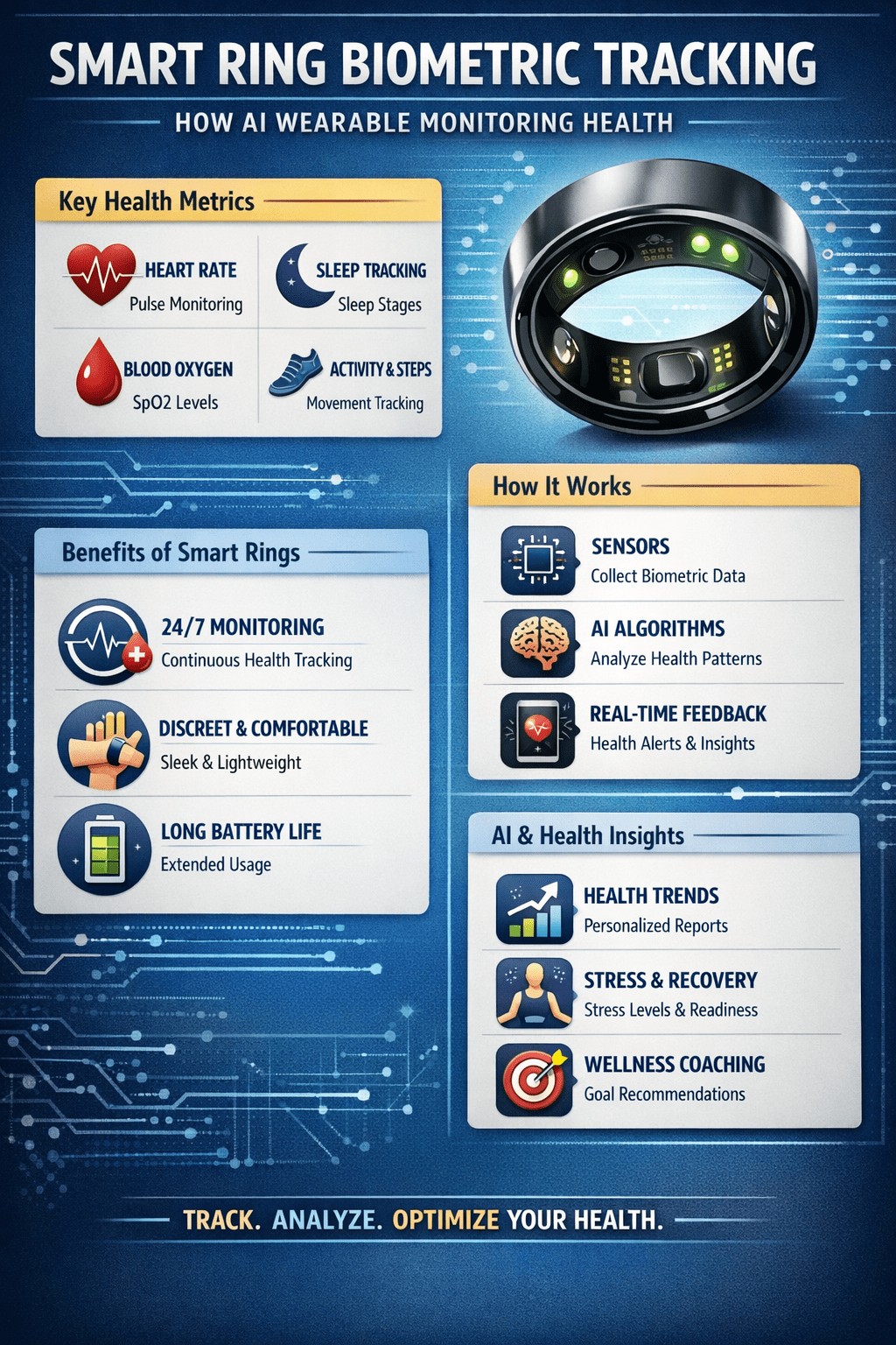 Smart Ring Biometric Tracking: How AI Wearables Monitor Health  