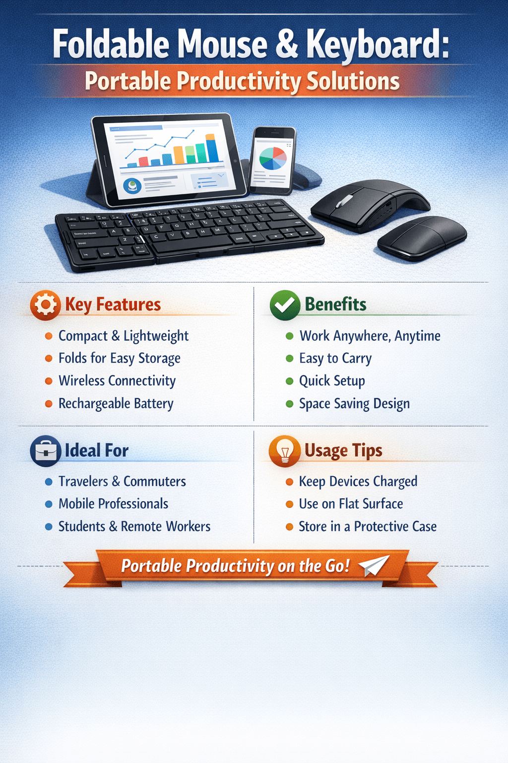 Foldable Mouse and Keyboard: Portable Productivity Solutions