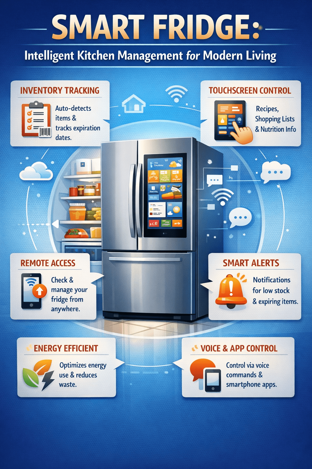 Smart Fridge: Intelligent Kitchen Management for Modern Living