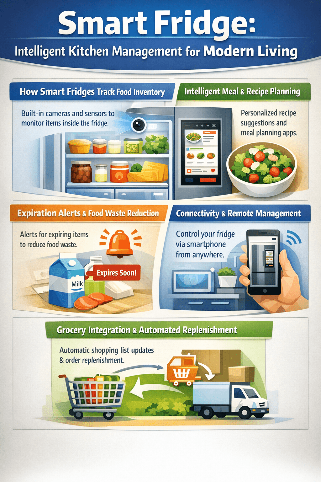 Smart Fridge: Intelligent Kitchen Management for Modern Living