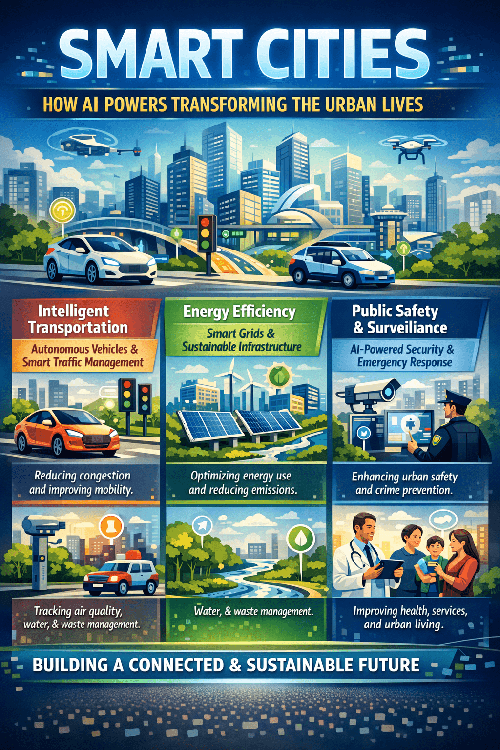 Smart Cities: How AI Powers Transforming the Urban Lives