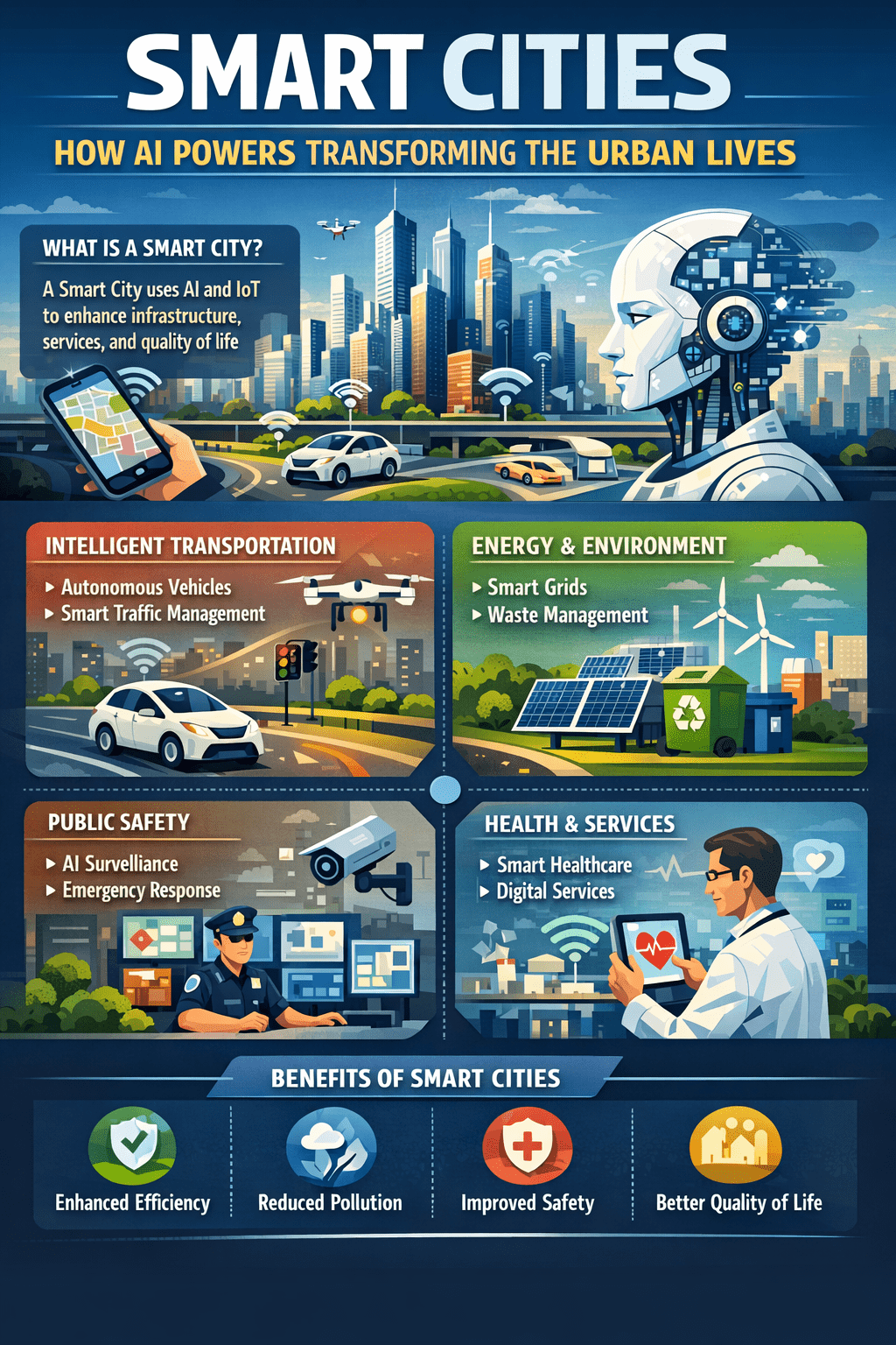 Smart Cities: How AI Powers Transforming the Urban Lives