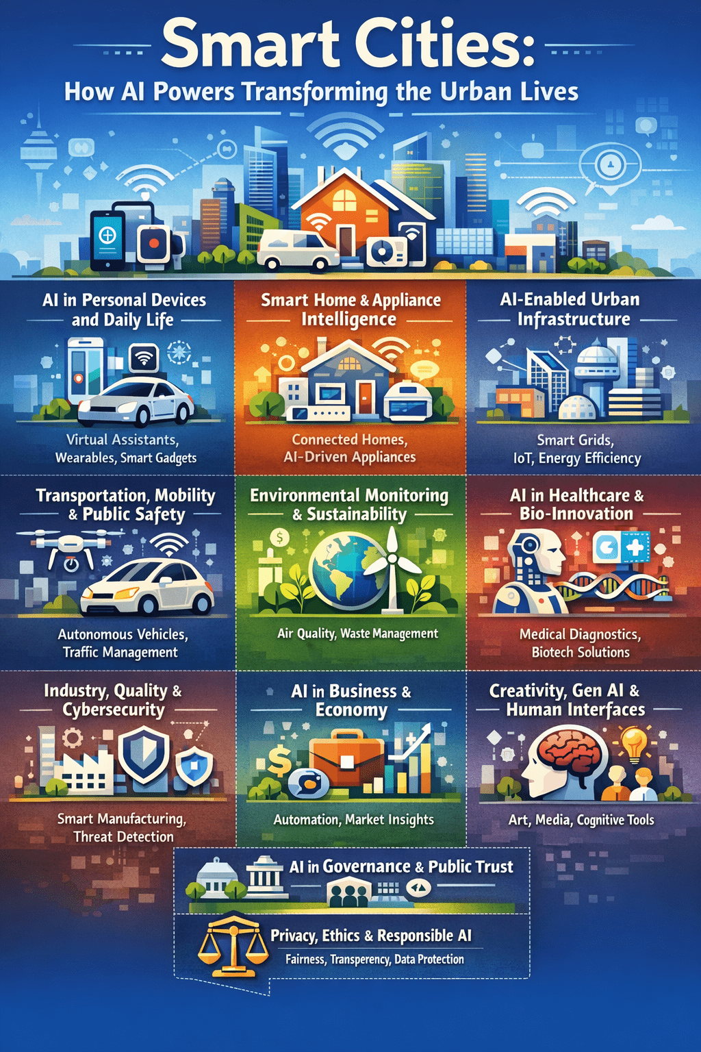 Smart Cities: How AI Powers Transforming the Urban Lives