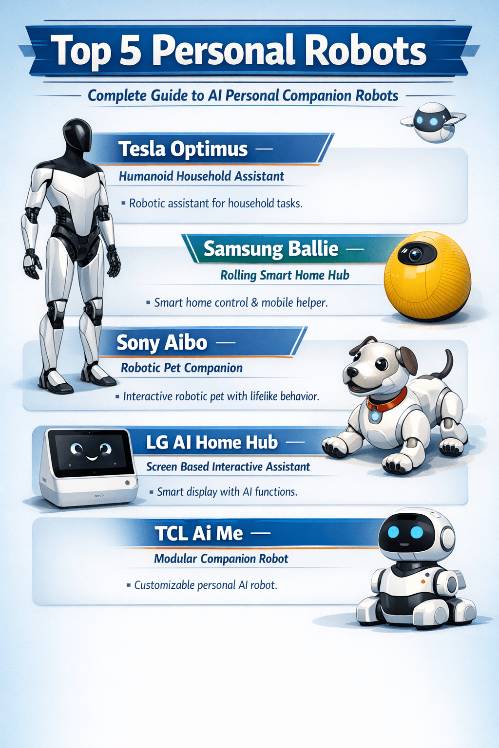 Top 5 Personal Robots: Complete Guide to AI Personal Companion Robots