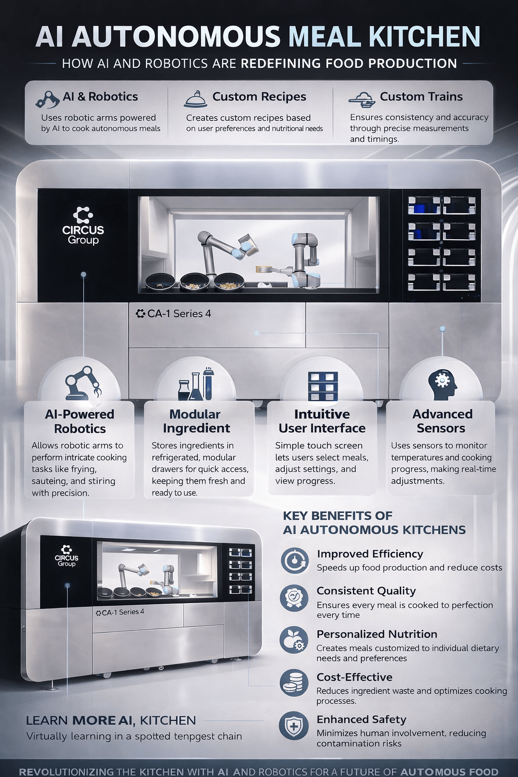 AI Autonomous Meal Kitchen: How AI and Robotics are Redefining Food Production