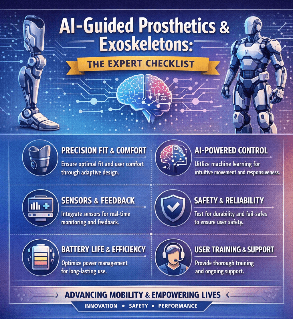 AI-Guided Prosthetics and Exoskeletons: The Expert Checklist