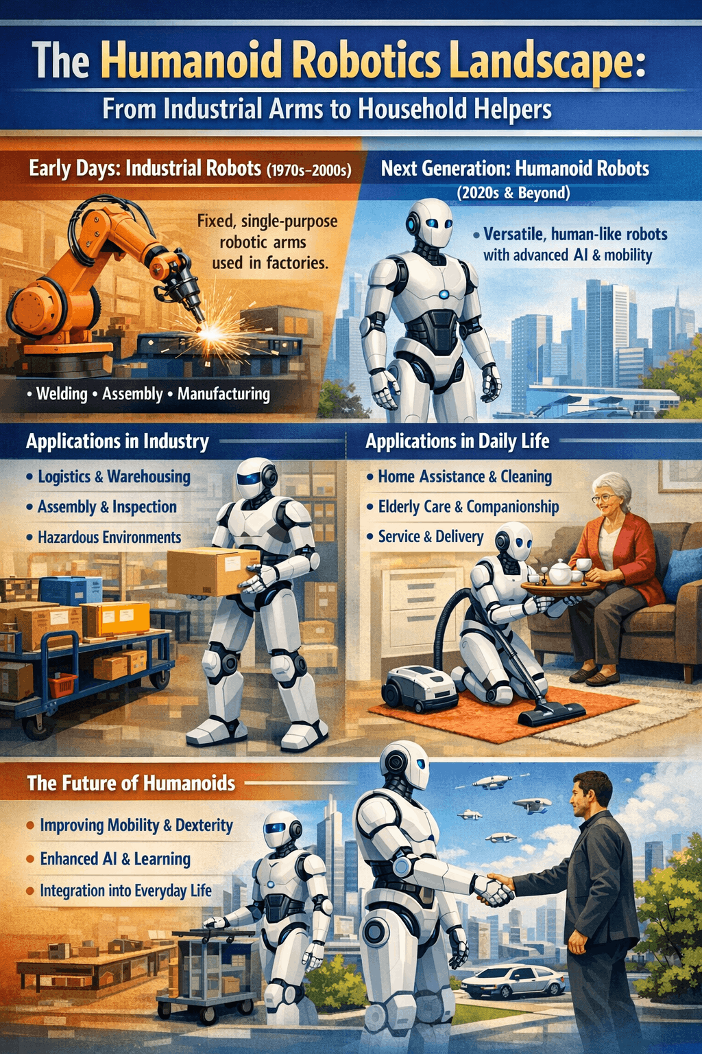 The Humanoid Robotics Landscape: From Industrial Arms to Household Helpers