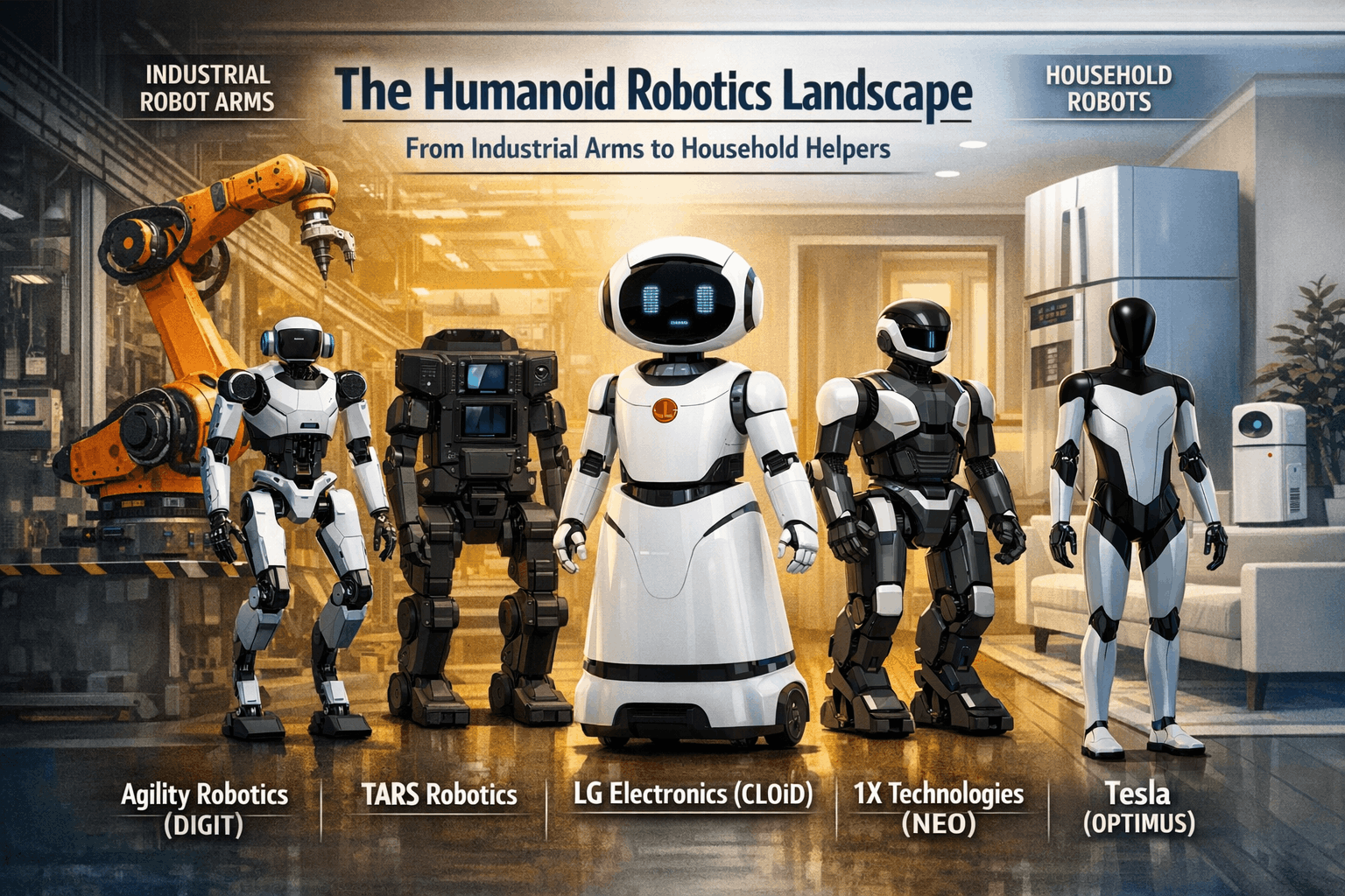 The Humanoid Robotics Landscape: From Industrial Arms to Household Helpers