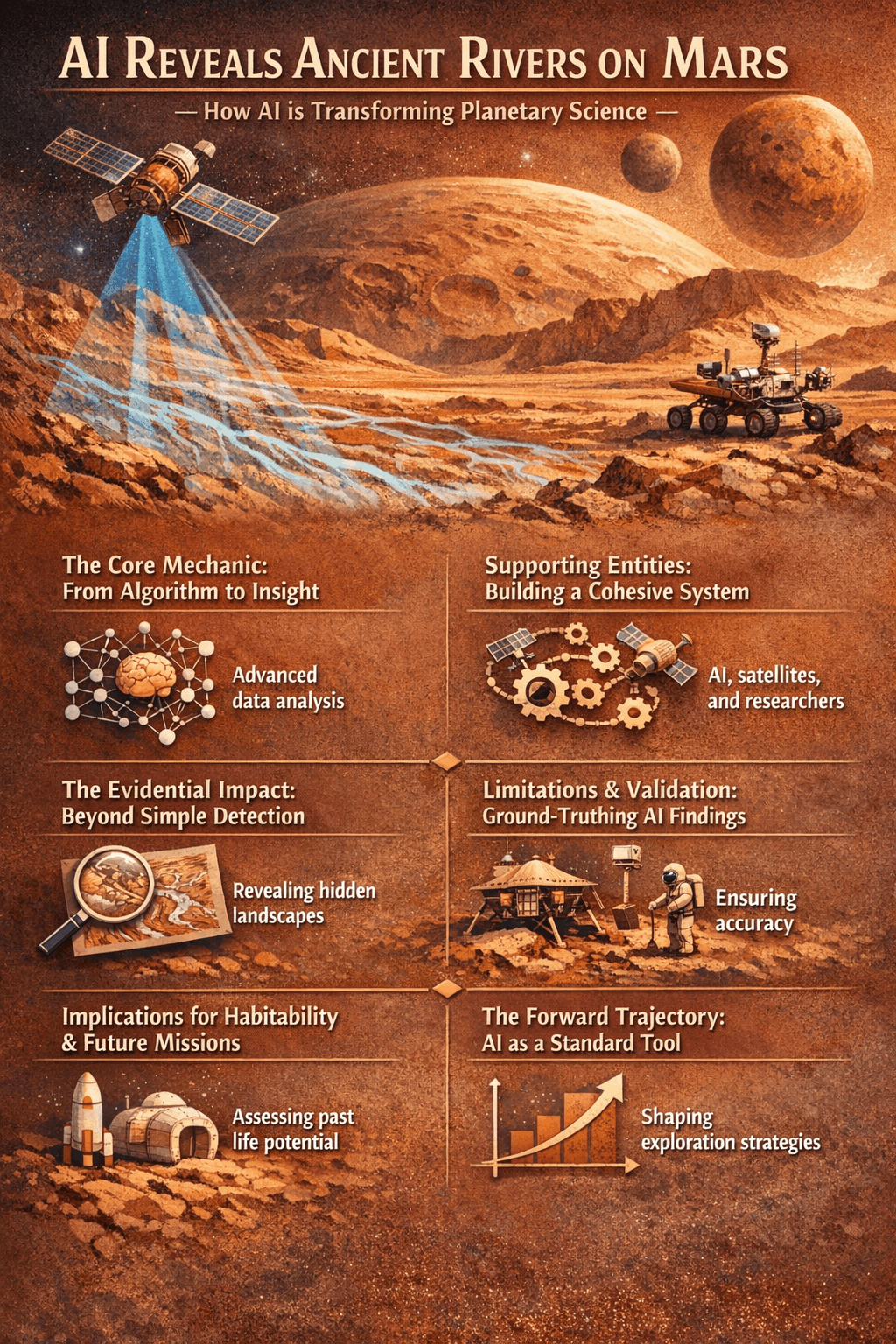 AI Reveals Ancient Rivers on Mars: How AI Transforming Planetary Science