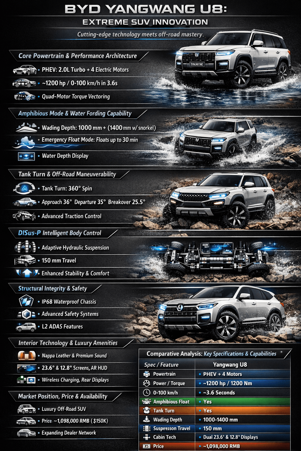 BYD Yangwang U8: Extreme SUV Innovation