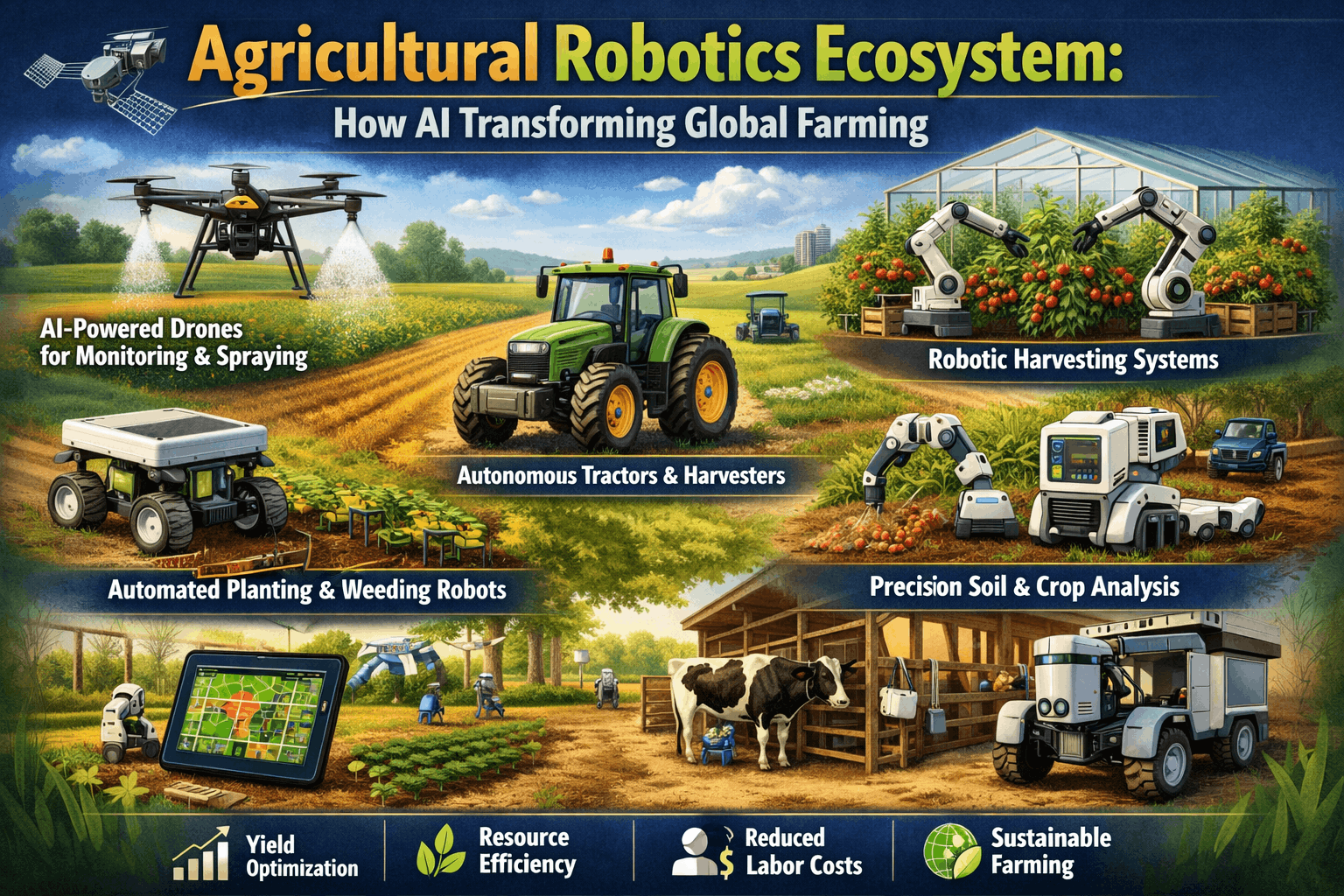 Agricultural Robotics Ecosystem: How AI Transforming Global Farming