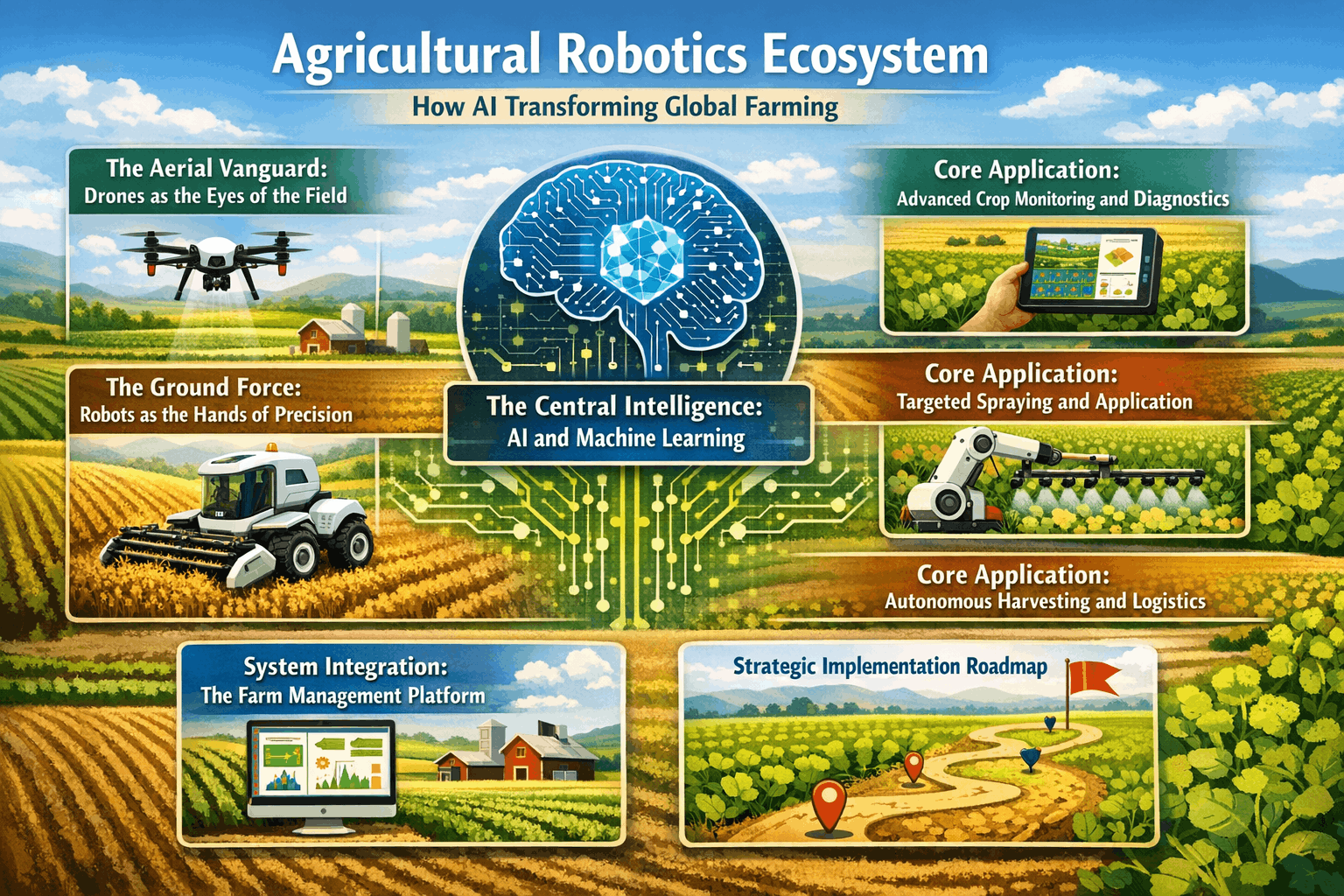 Agricultural Robotics Ecosystem: How AI Transforming Global Farming