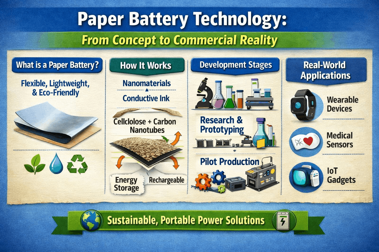 Paper Battery Technology: From Concept to Commercial Reality