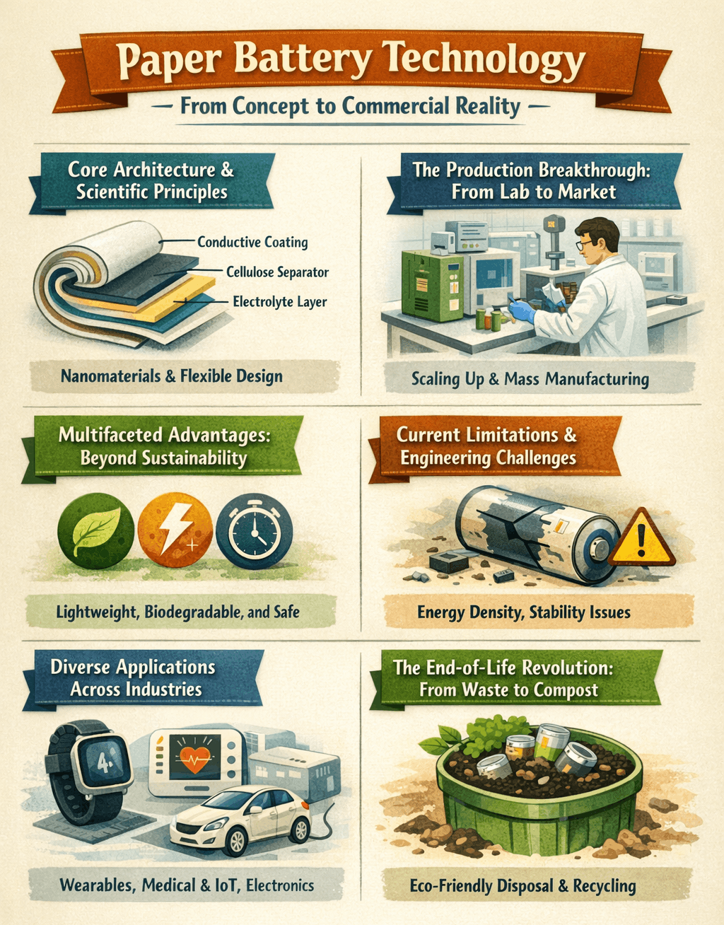 Paper Battery Technology: From Concept to Commercial Reality