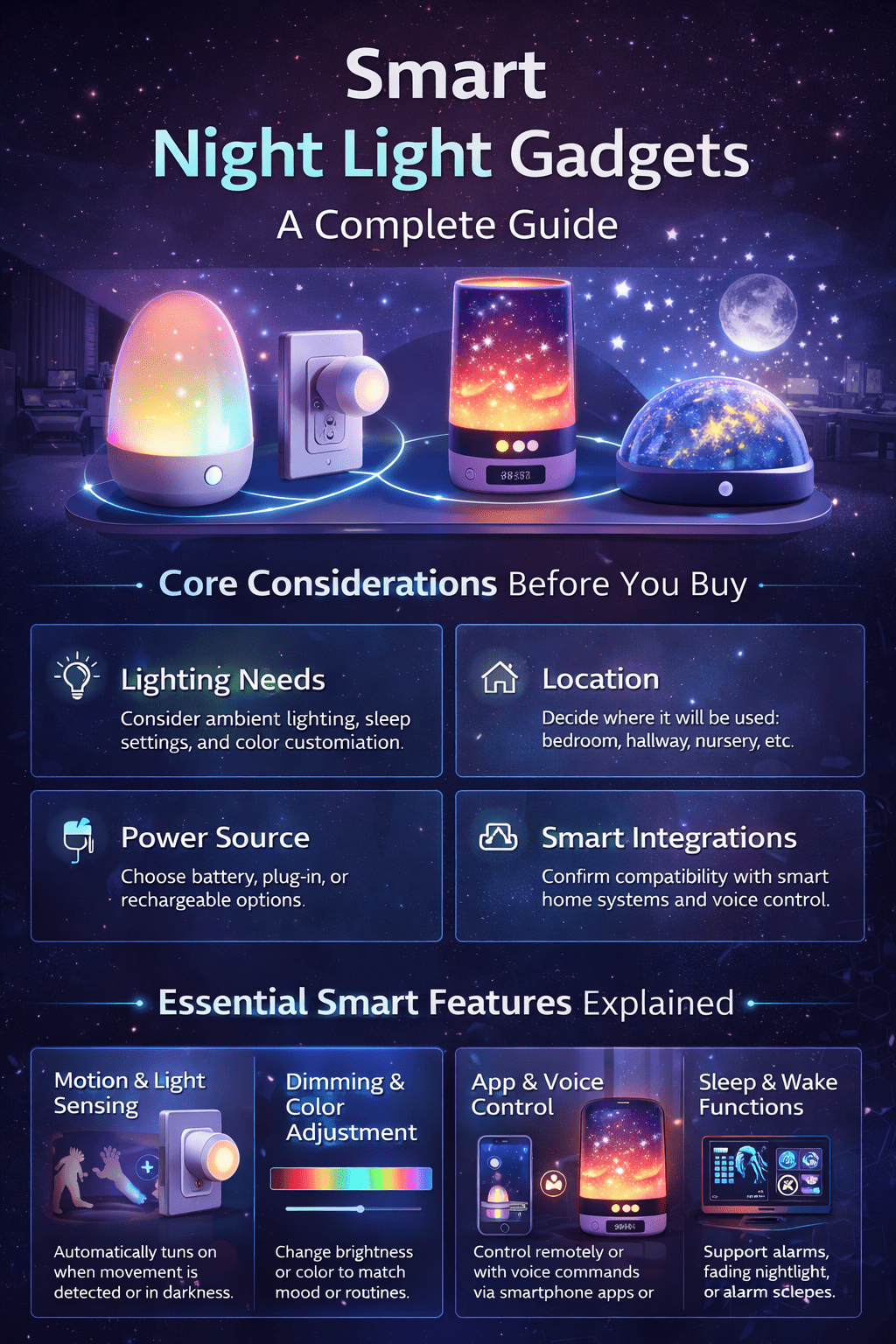 Smart Night Light Gadgets: A Complete Guide