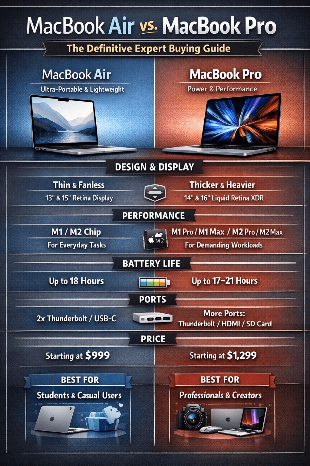 MacBook Air vs. MacBook Pro: The Definitive Expert Buying Guide