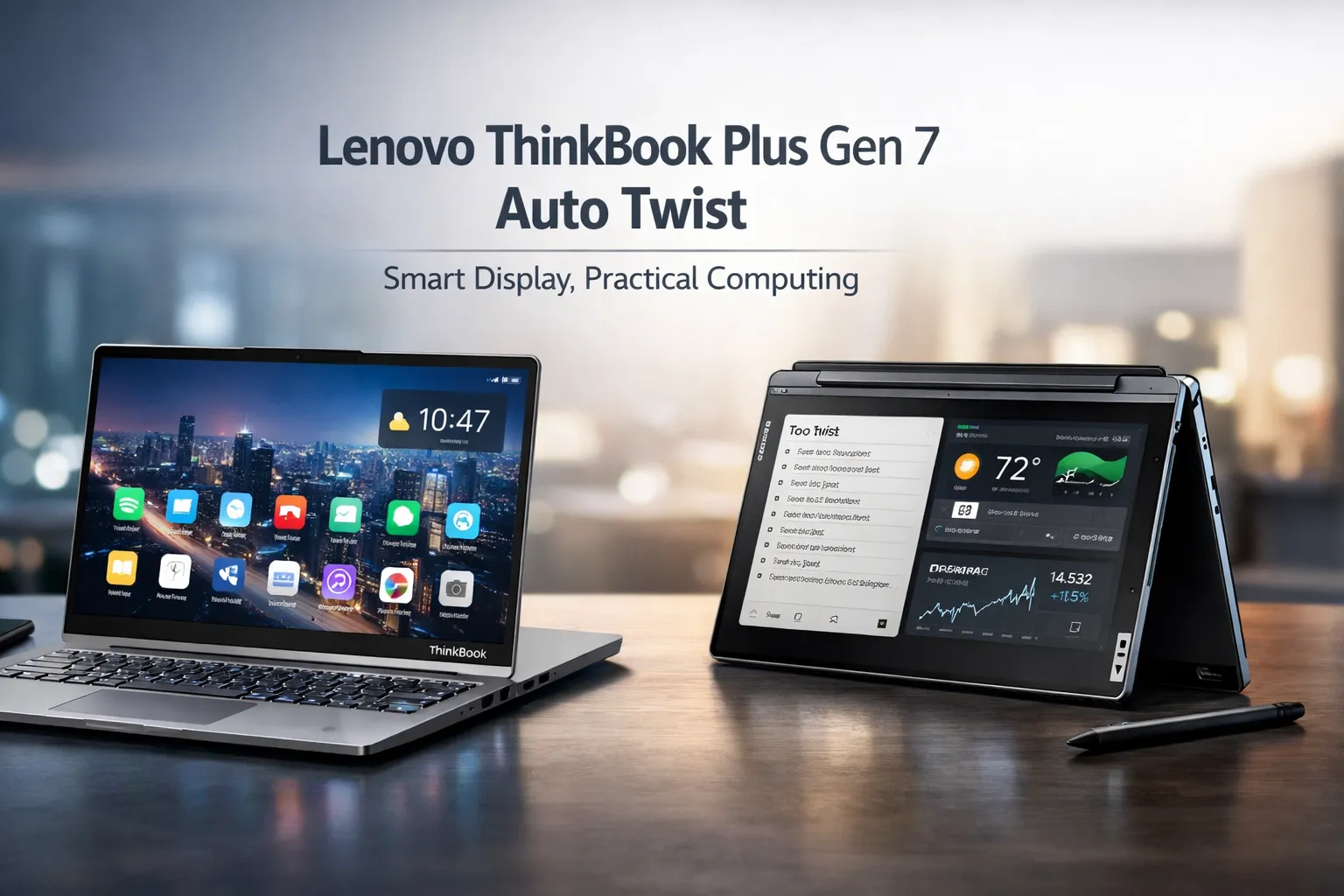 Lenovo ThinkBook Plus Gen 7 Auto Twist: Smart Display, Practical Computing