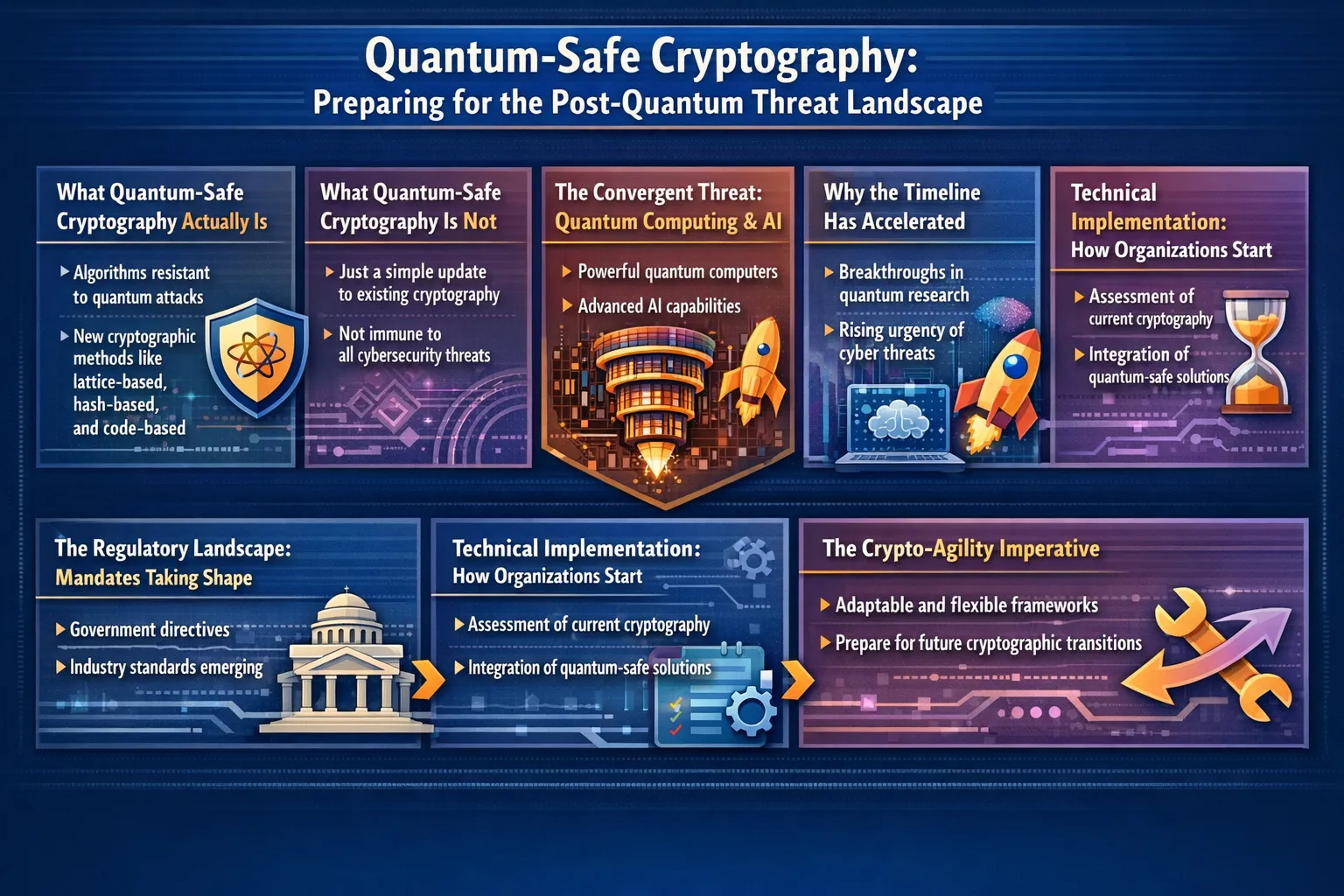 Quantum-safe Cryptography: Preparing for the Post-Quantum Threat Landscape