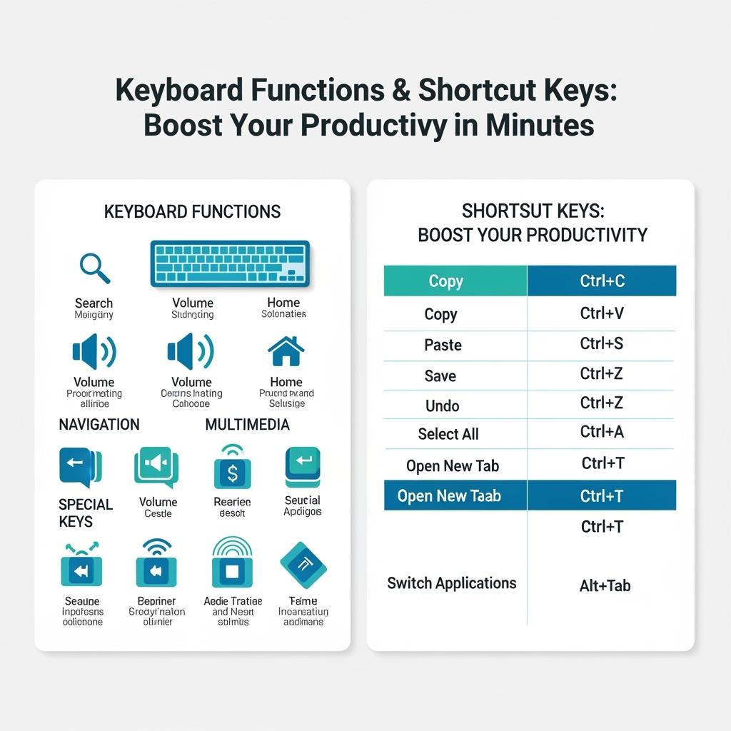 Keyboard Functions & Shortcut Keys: Boost Your Productivity in Minutes