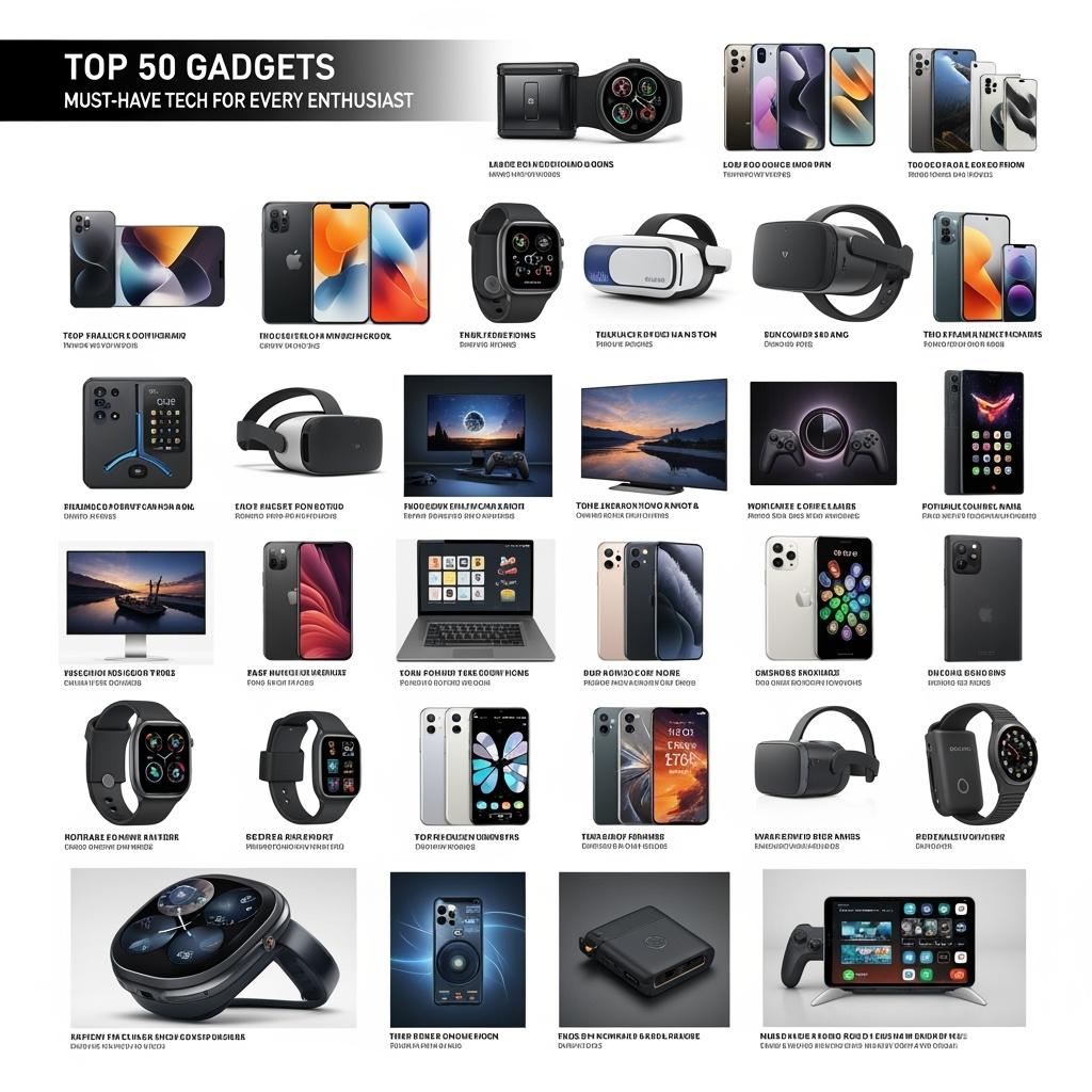 Top 50 Gadgets: Must-Have Tech for Every Enthusiast
