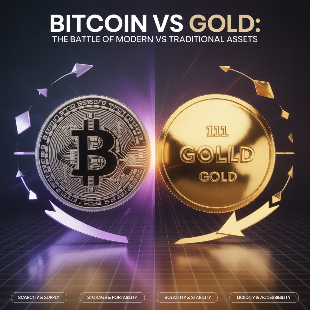 Bitcoin vs Gold: The Battle of Modern vs Traditional Assets