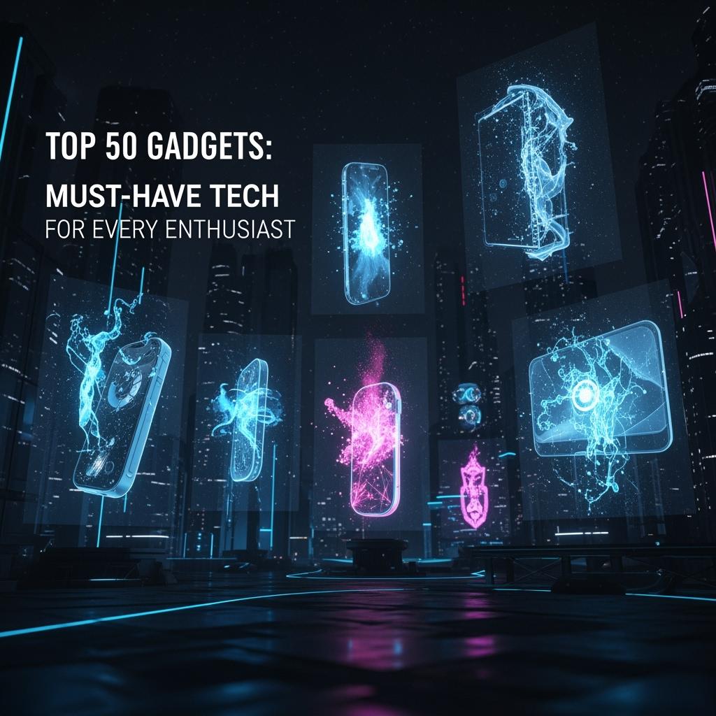 Top 50 Gadgets: Must-Have Tech for Every Enthusiast